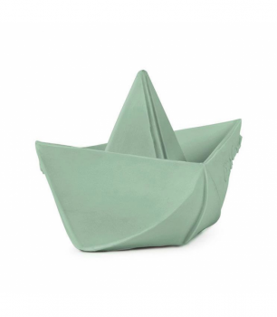 Origami Boot mint - Naturkautschuk-Babyspielzeug von OLI & CAROL -